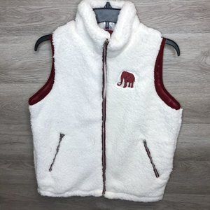 College World Womens Small Alabama Sherpa Vest NEW